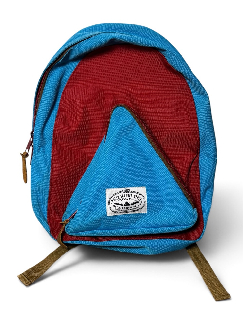 Polar Outdoor Stuff Nomad Backpack Red Triangle Pocket Colorblock Unisex